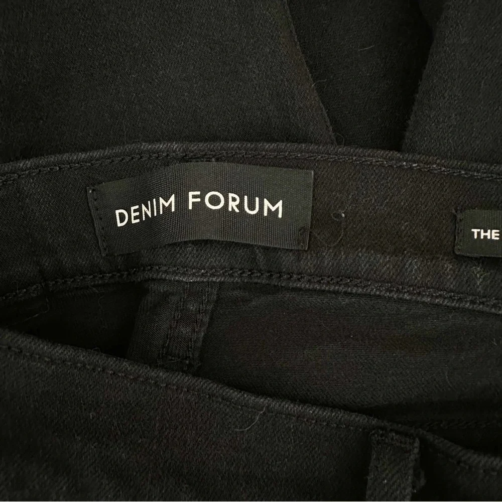 Denim Forum Women's Jeans Lola High Rise Skinny Black size 25